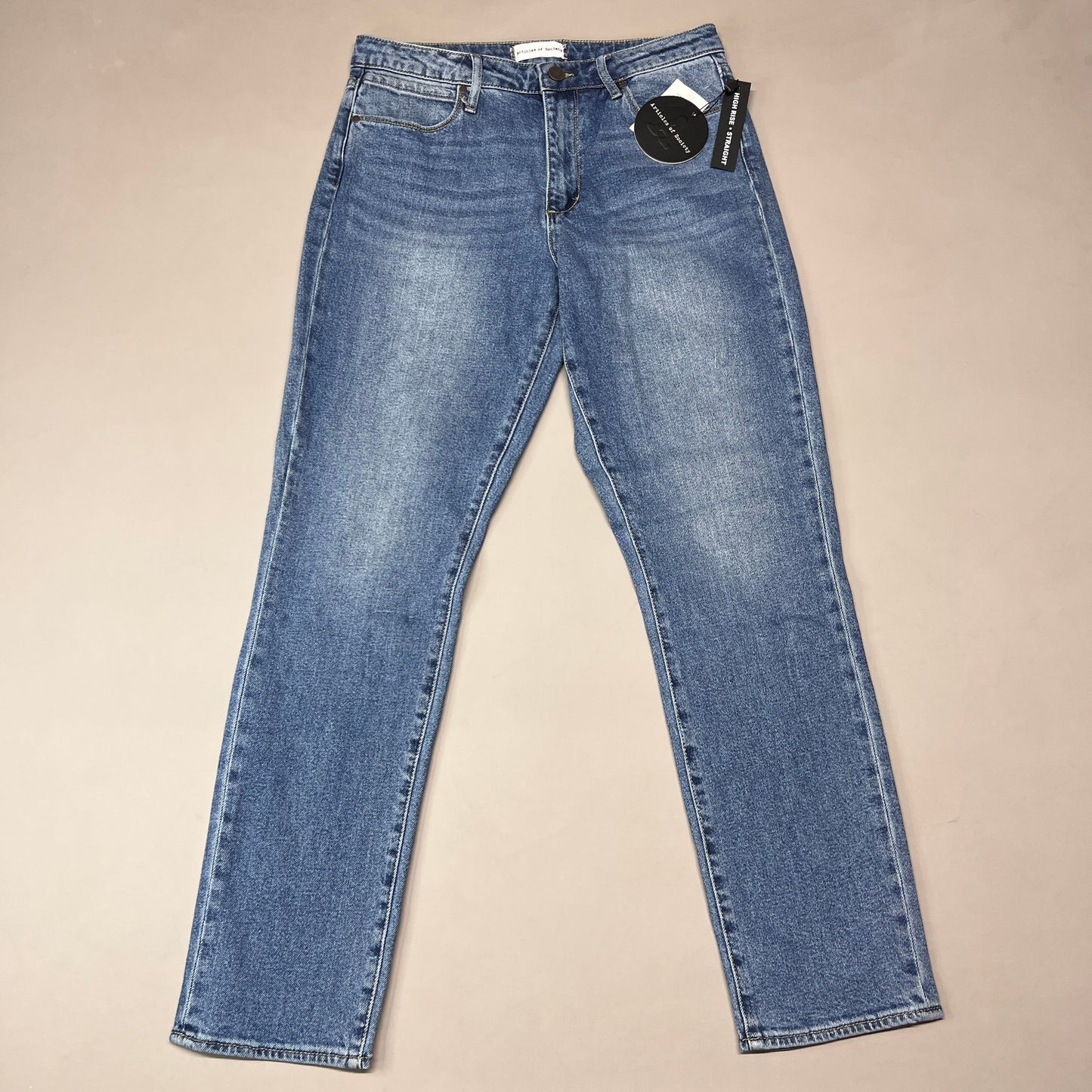 ARTICLES OF SOCIETY OMAO High Rise Denim Jeans Women's Sz 27 Blue 4009TQ3-716 (New)