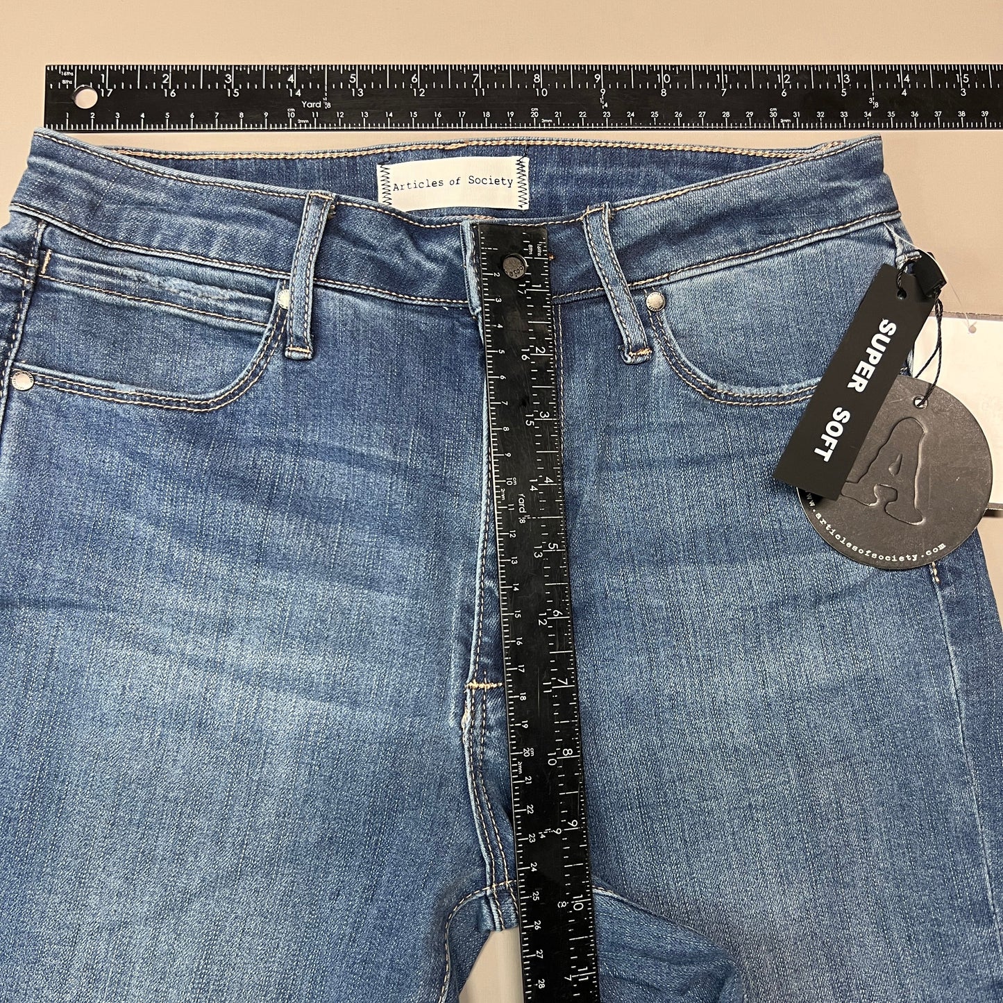 ARTICLES OF SOCIETY Pearl City Denim Jeans Women's Sz 27 Blue 4018PLV-712 (New)