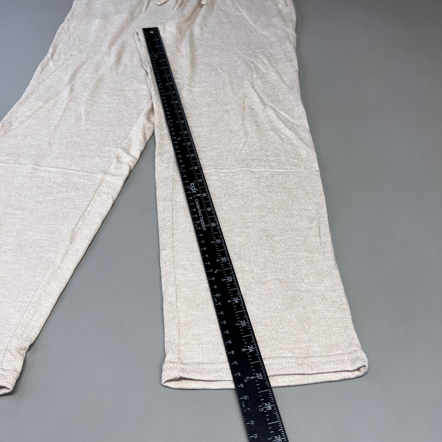 NATORI Soft Stretch Knit Lounge Pant Ankle Length Women's Sz M Heather Latte NC7208Y (New)