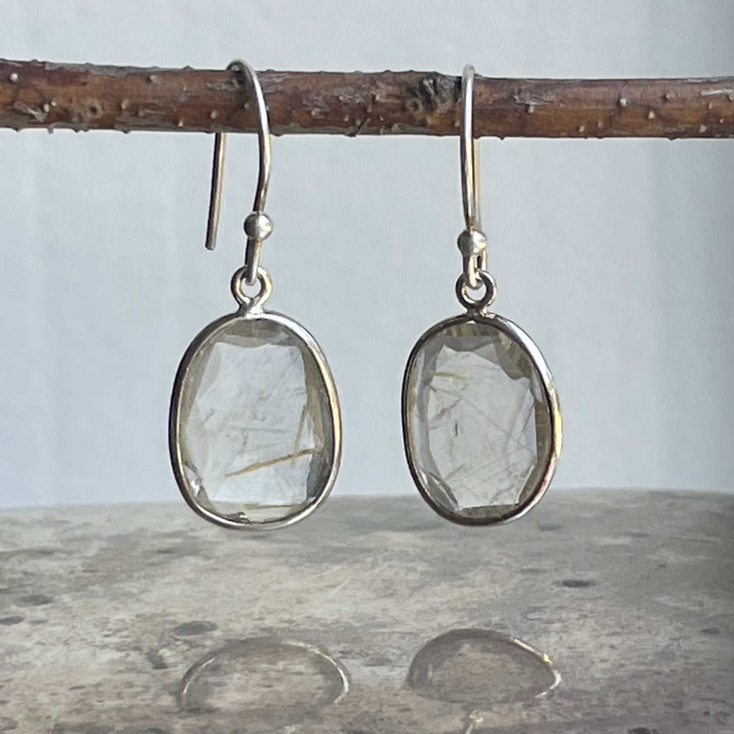 Golden Rutile Danglers