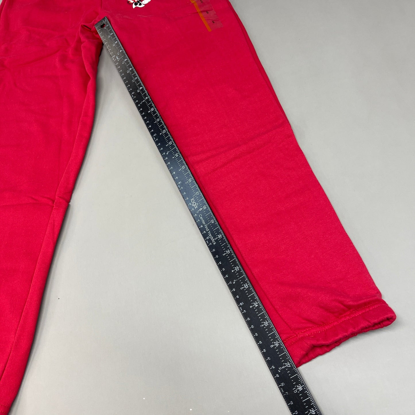DISNEY Mickey Mouse Holiday Jogger Pants Women's Sweats Sz S Red (New)