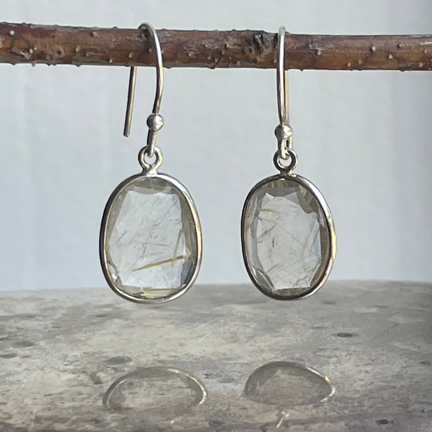 Golden Rutile Danglers
