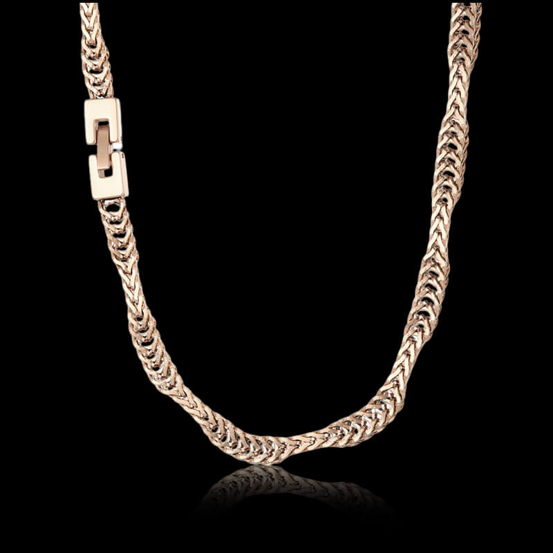 Irregular Wavy Stainless Steel Snake Chain