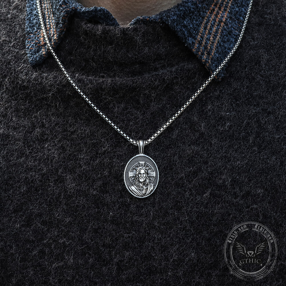 Jesus Christ Cross Pure Tin Necklace