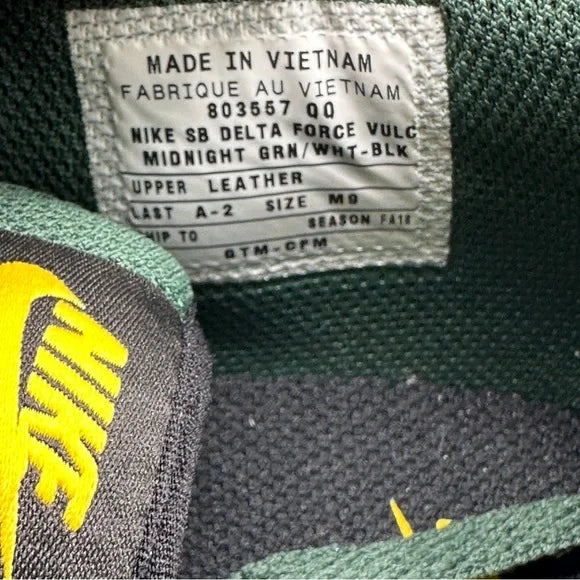 *SAMPLE* SB DELTA FORCE MIDNIGHT GREEN Size 9M