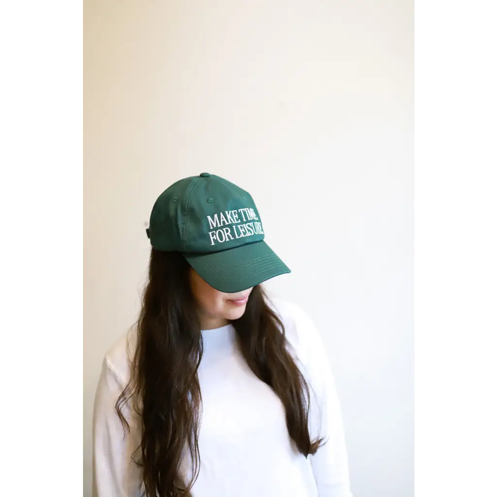 Make Time for Leisure Embroidered Baseball Hat