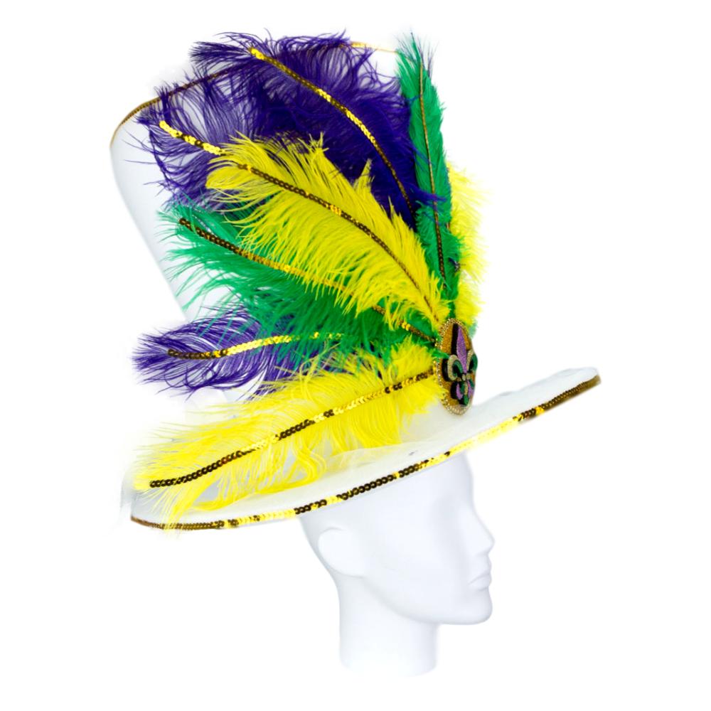 Mardi Gras Bride Hat