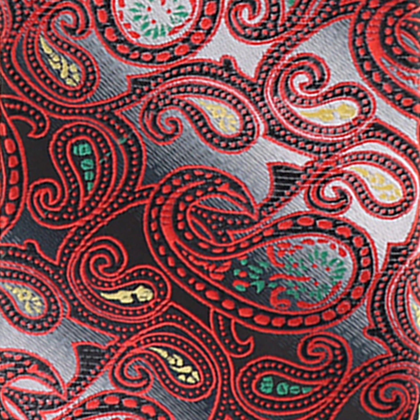 Vittorio Farina Men's Paisley Design Necktie & Pocket Square