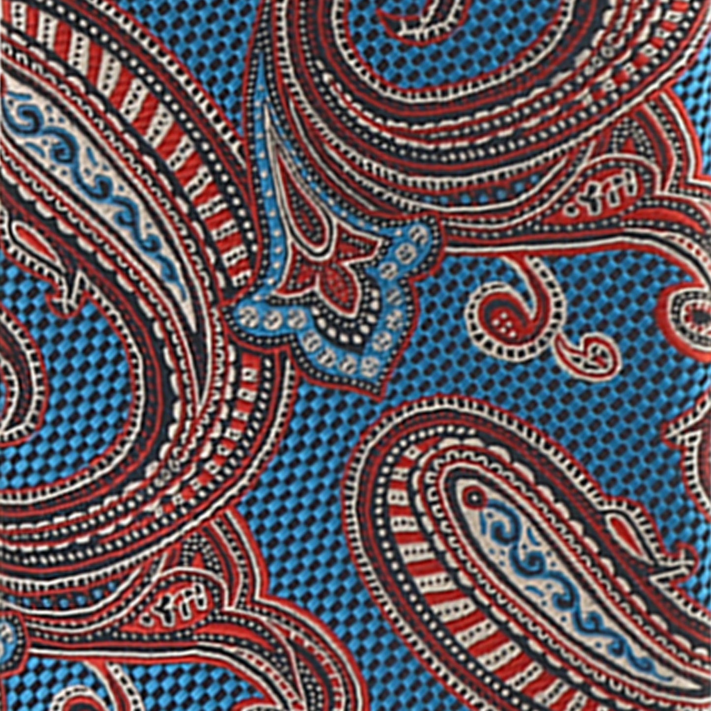 Vittorio Farina Men's Paisley Design Necktie & Pocket Square