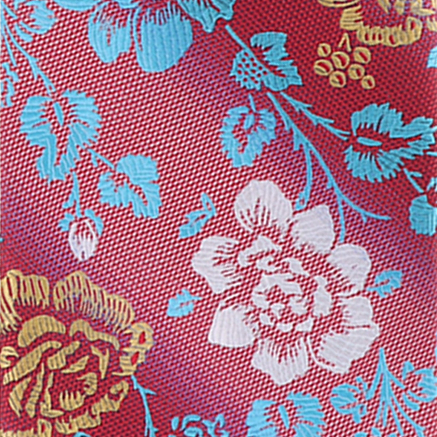 Vittorio Farina Men's Floral Design Necktie & Pocket Square