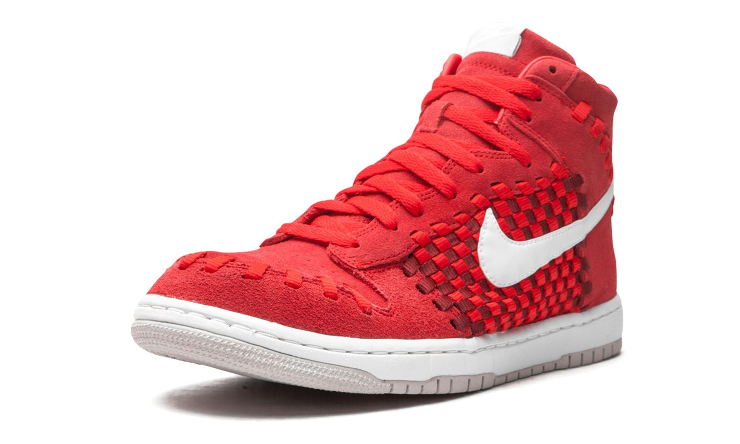2012 NIKE DUNK HIGH "WOVEN RED CORNUCOPIA" SIZE 10.5M