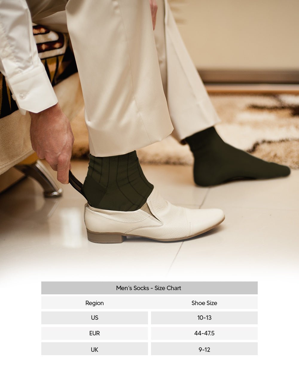 Vittorio Farina Men's Ribbed Shear Nylon Over The Calf Dress Socks