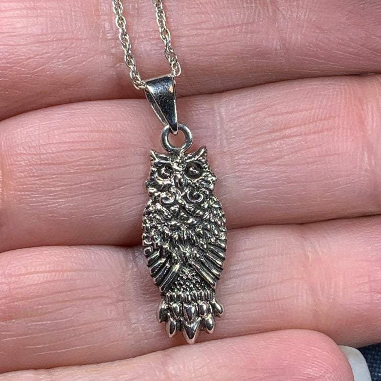 Silver Owl Necklace