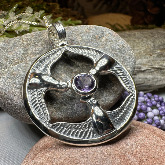 Rhiannon's Three Birds Goddess Necklace
