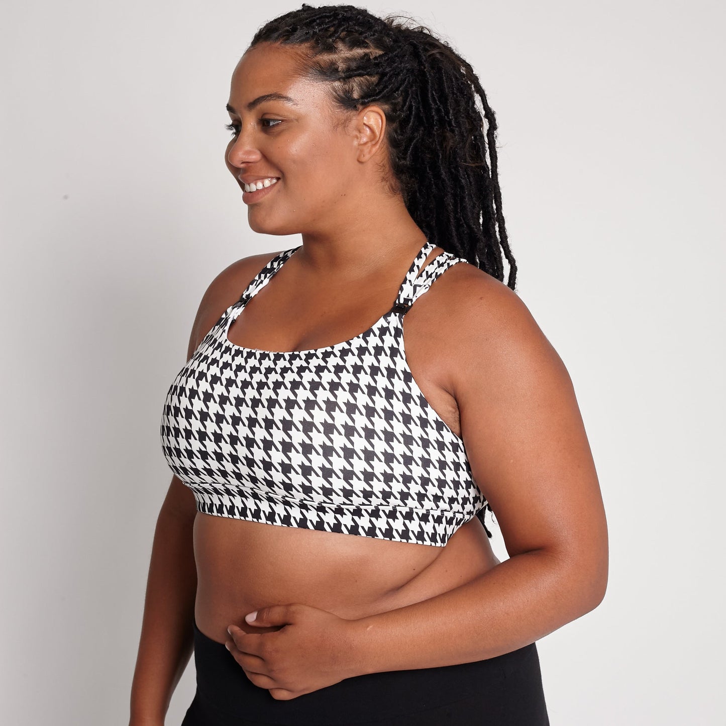 Chloé 4 Running Nursing & Pumping Sports Bra (Houndstooth)