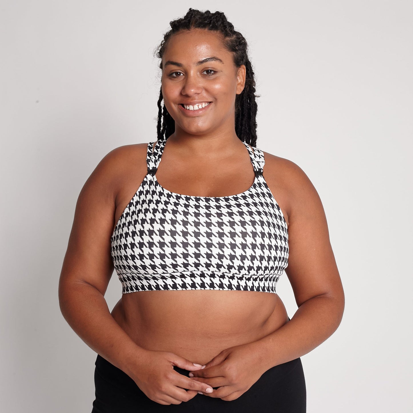 Chloé 4 Running Nursing & Pumping Sports Bra (Houndstooth)
