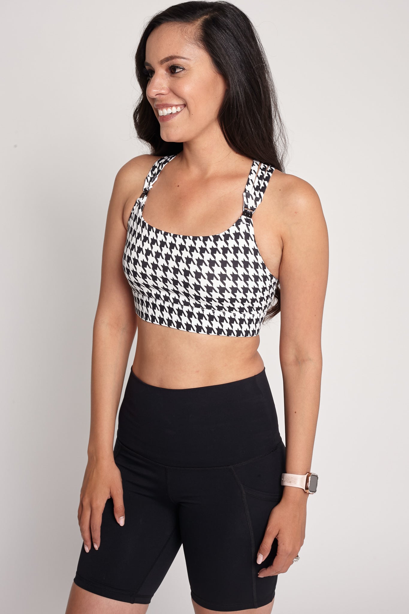 Chloé 4 Running Nursing & Pumping Sports Bra (Houndstooth)
