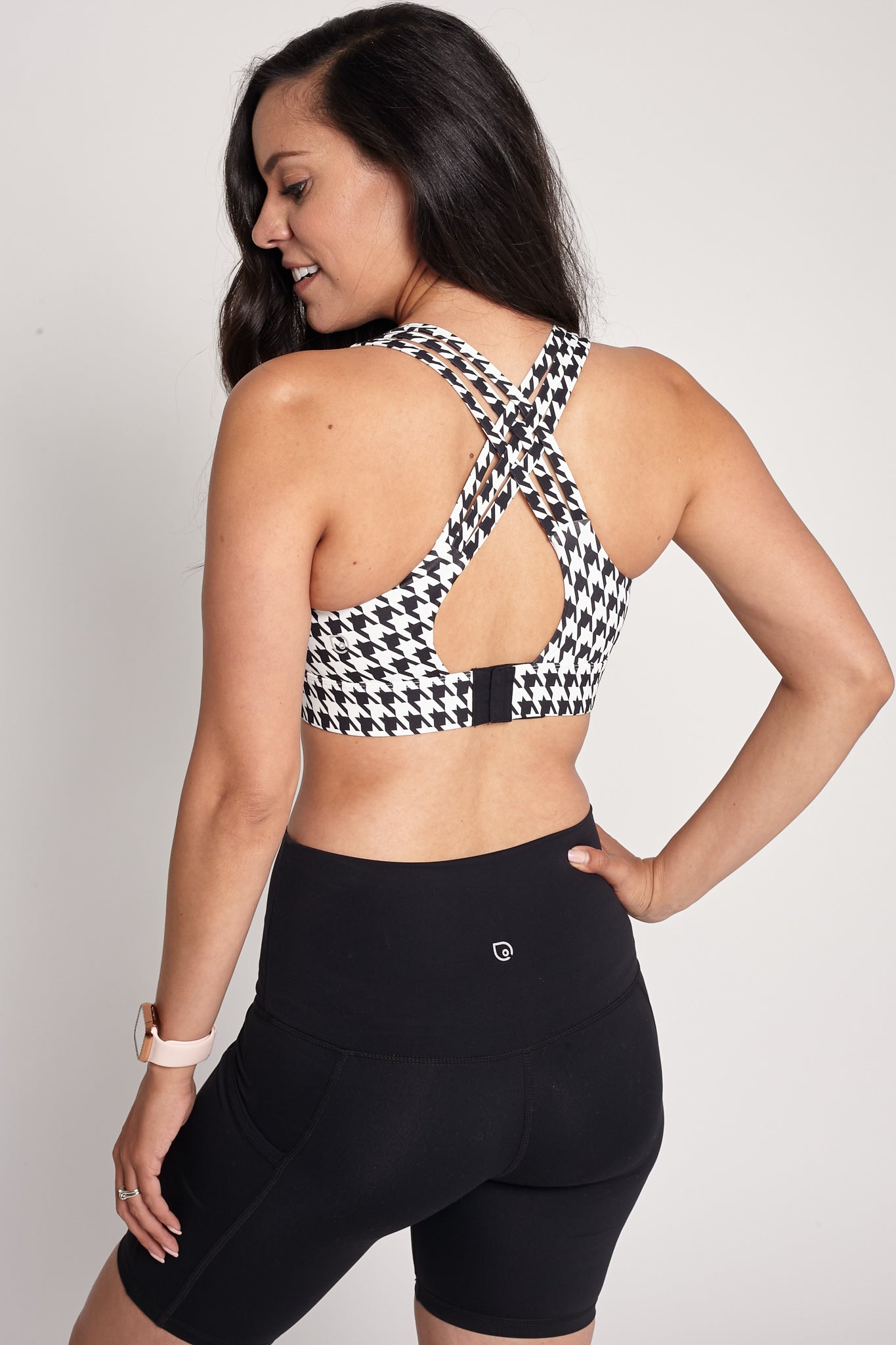 Chloé 4 Running Nursing & Pumping Sports Bra (Houndstooth)
