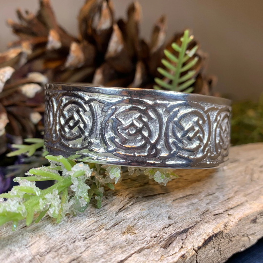Celtic Knot Pewter Cuff Bracelet