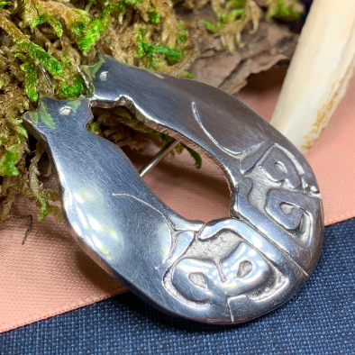 Celtic Cats Brooch