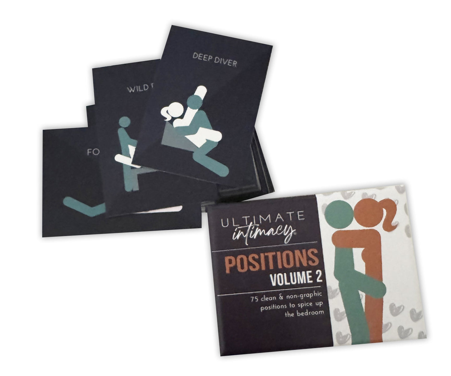 NEW - Sex Position Card Deck Volume 2, Non-Graphic with 75 sex positions and descriptions