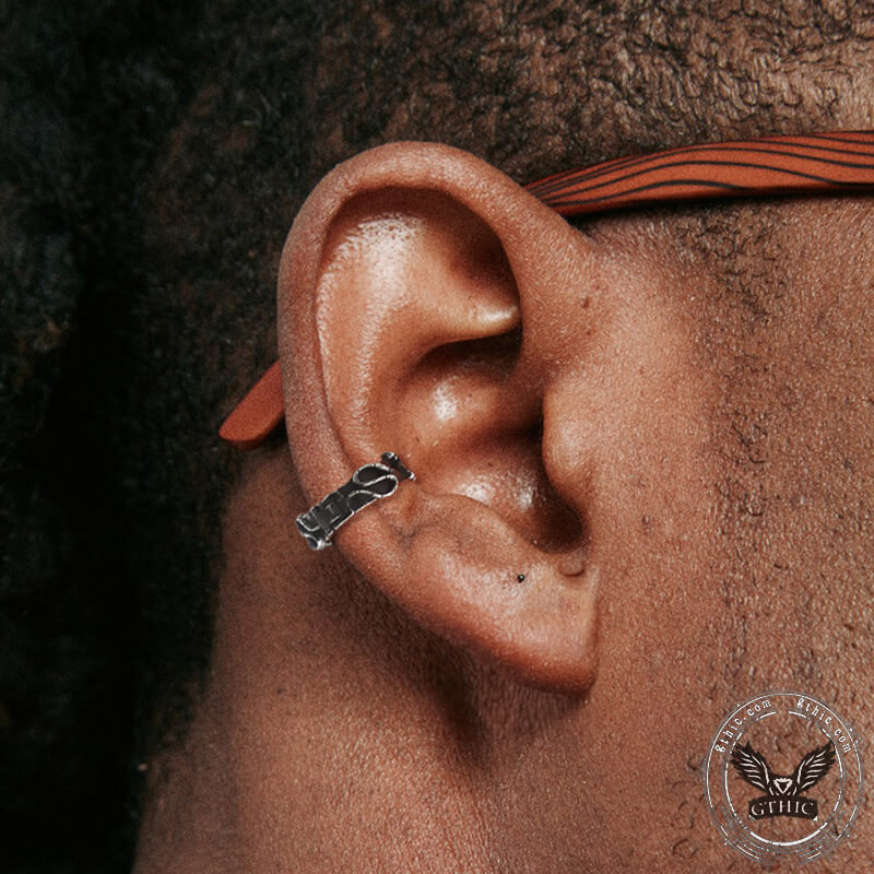 Retro Snake Stainless Steel Ear Cuffs