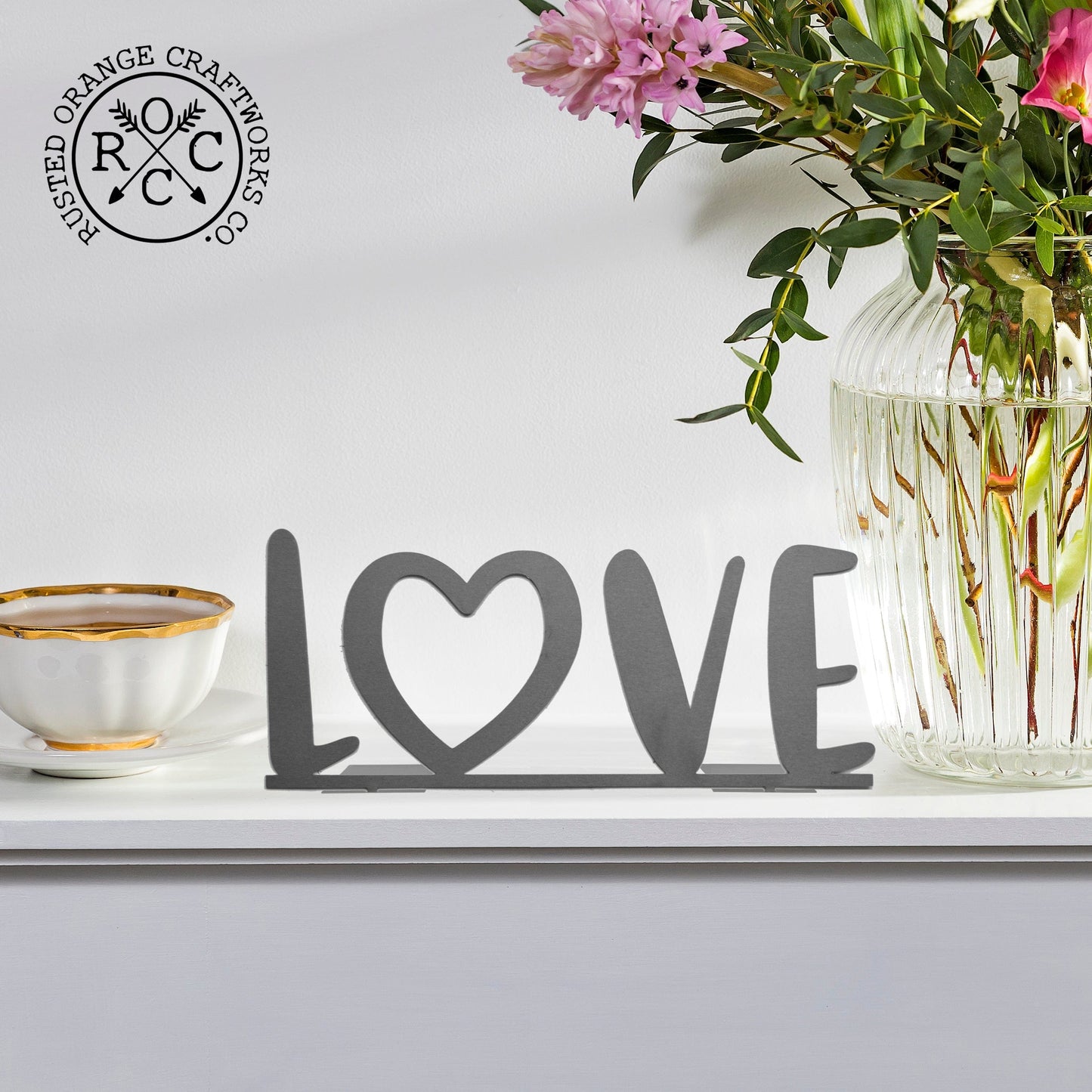 4" L-O-V-E Stand-Up Set - 2 Styles - Anniversary Gift for Her or Him