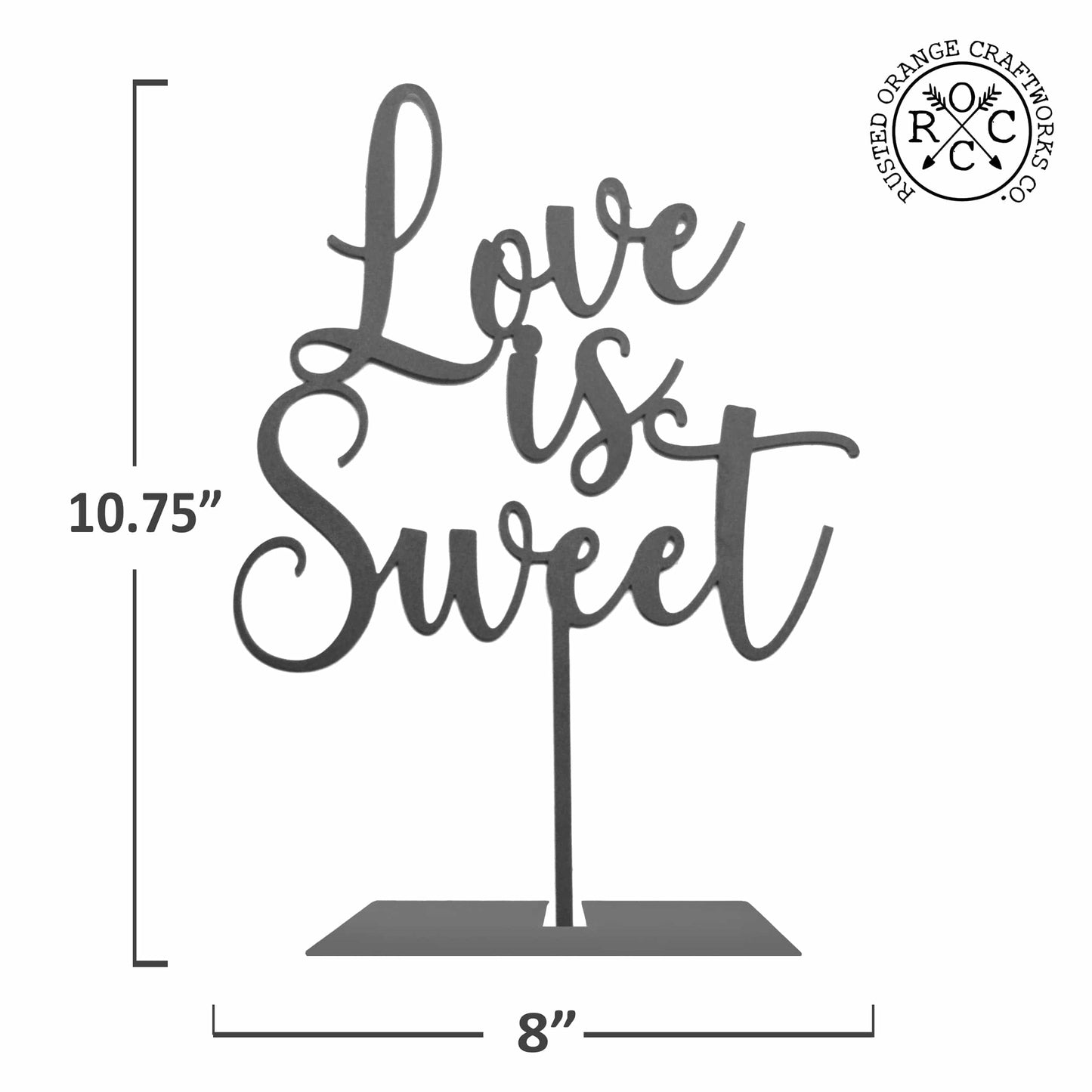 Love is Sweet Reception Decor - Rustic Wedding Decorations Love Sign