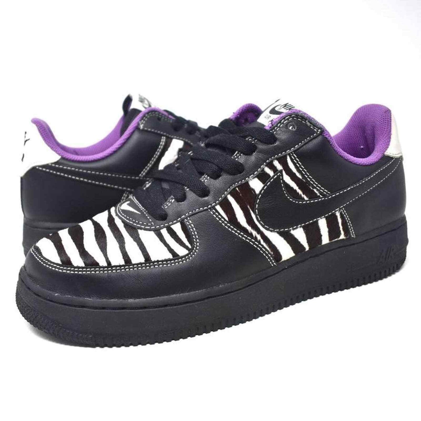 (2005) Nike Air Force 1 Purple Zebra New Size 8.5W
