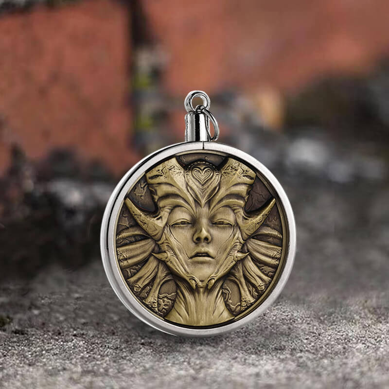 Seven Deadly Sins Of Lust Zinc Alloy Hobo Nickel Coin Pendant