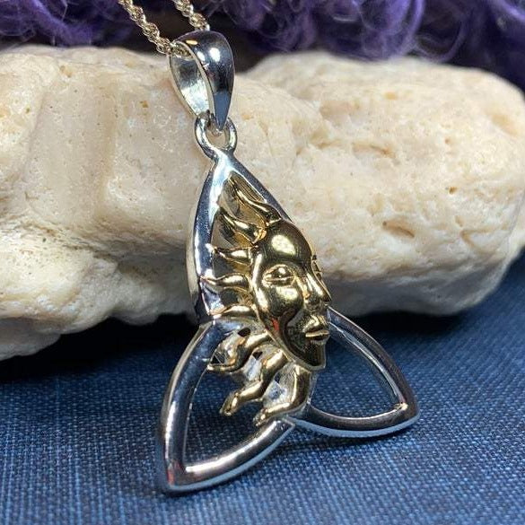 Trinity Knot Sun Necklace
