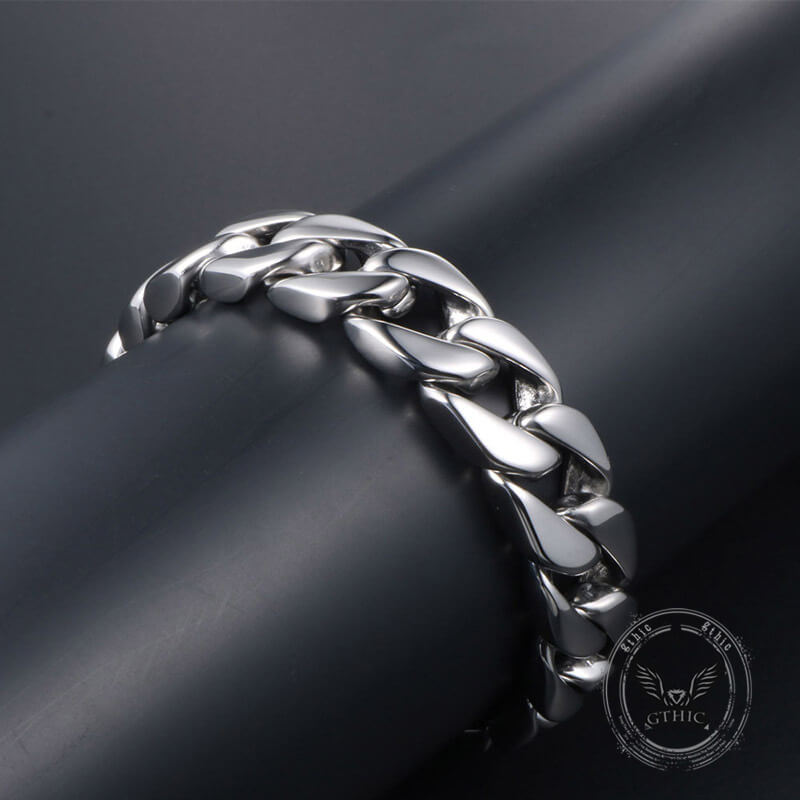 Thick Cuban Link Stainless Steel Bracelet