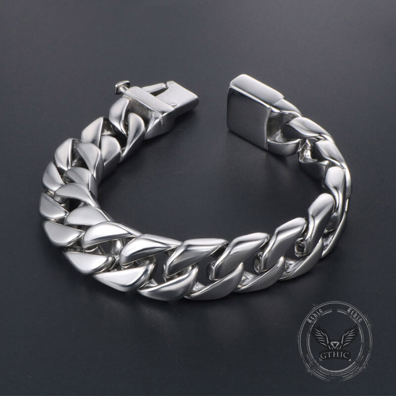 Thick Cuban Link Stainless Steel Bracelet