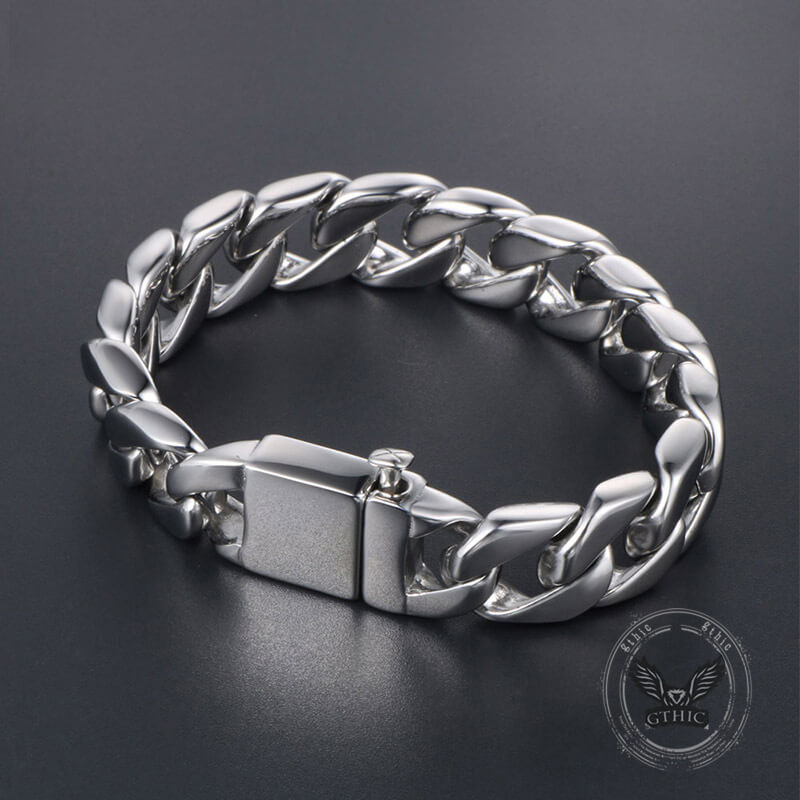 Thick Cuban Link Stainless Steel Bracelet