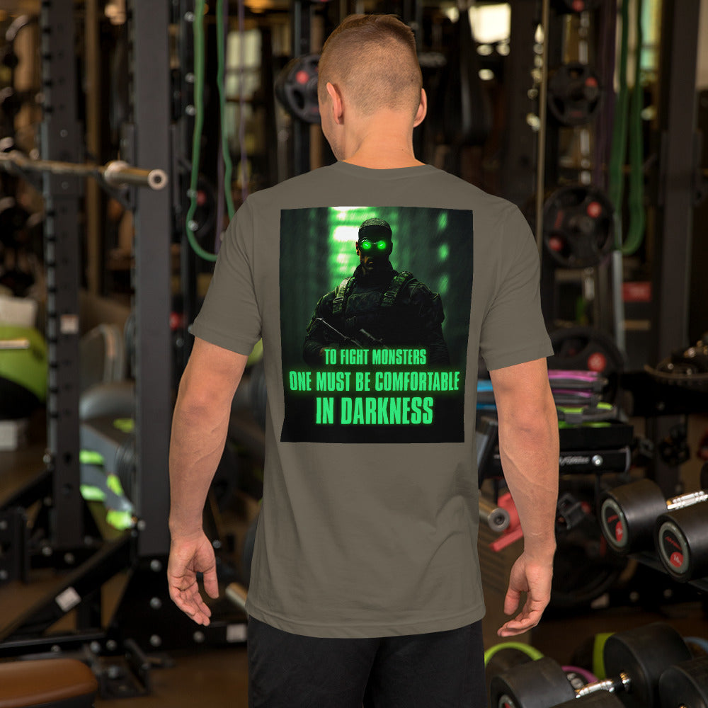 Comfortable in Darkness // We Fight Monsters Tee