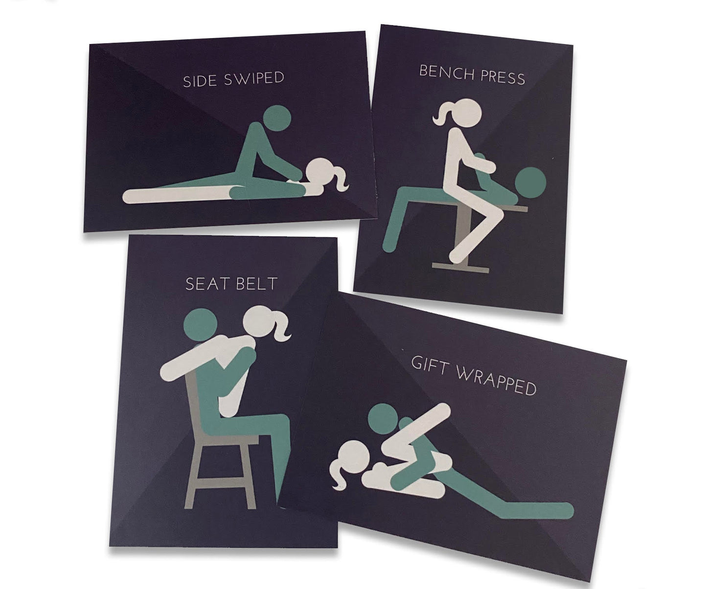 Sex Position Card Deck Volume 1, Non-Graphic with 75 sex positions and descriptions