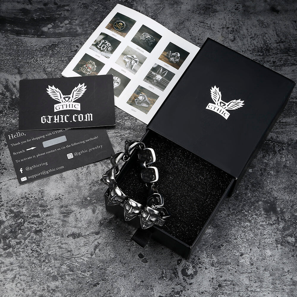 V for Vendetta Mask Stainless Steel Bracelet
