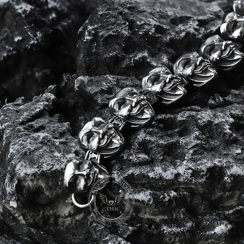 V for Vendetta Mask Stainless Steel Bracelet