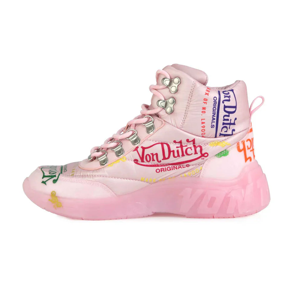 Von Dutch Women's Pink Puffer Shoe Size 6W - NEW