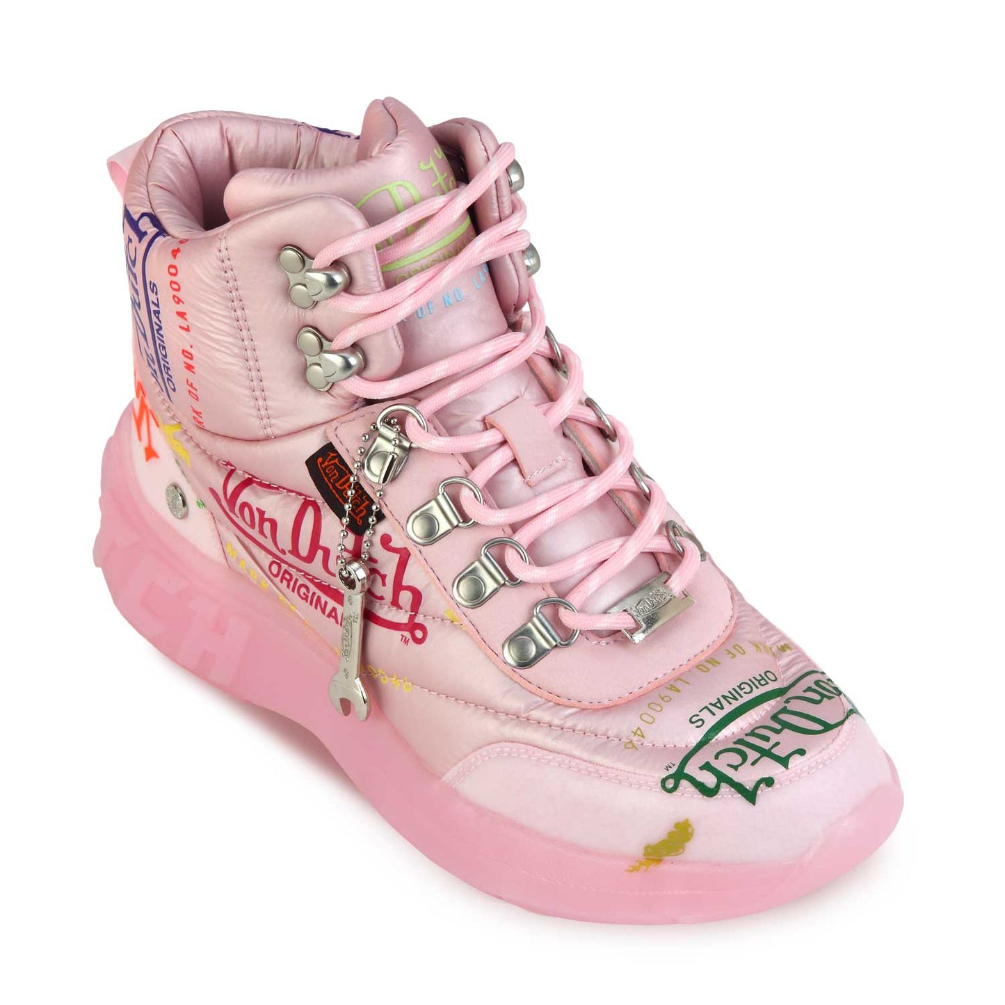 Von Dutch Women's Pink Puffer Shoe Size 6W - NEW
