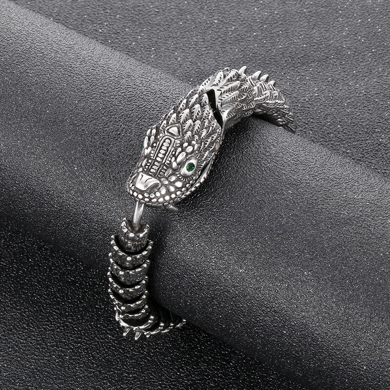Vintage Keel Dragon Stainless Steel Bracelet