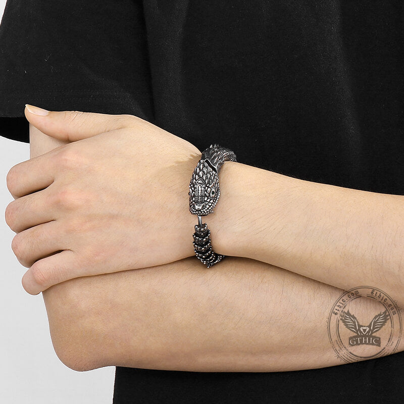 Vintage Keel Dragon Stainless Steel Bracelet