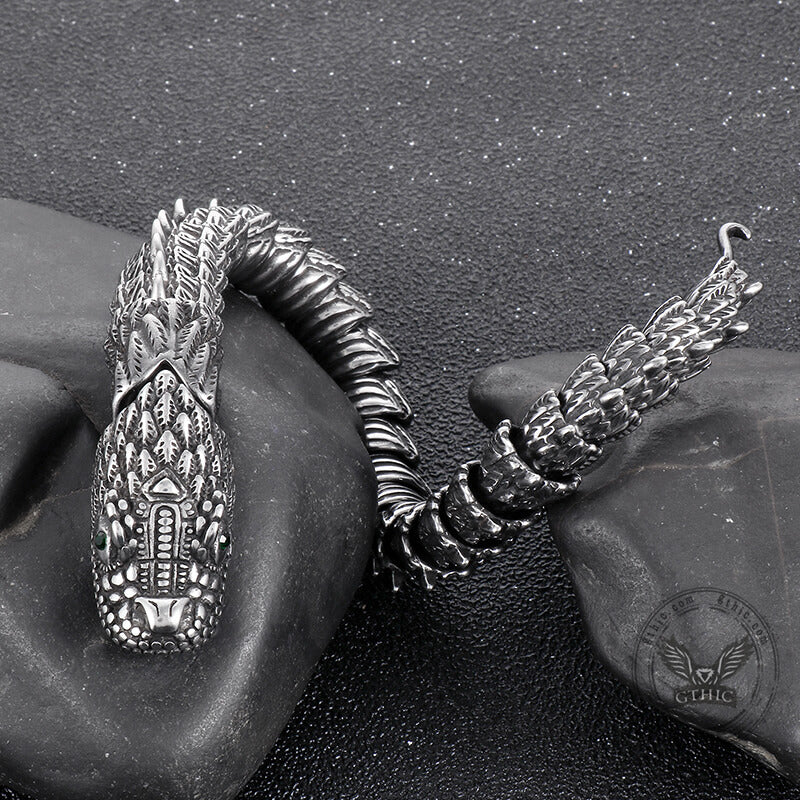 Vintage Keel Dragon Stainless Steel Bracelet