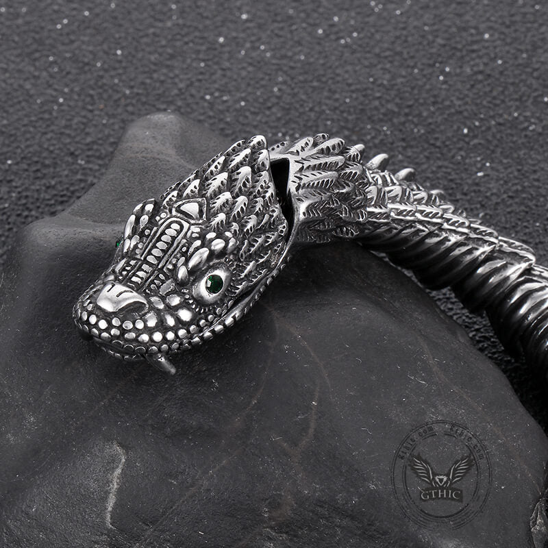 Vintage Keel Dragon Stainless Steel Bracelet