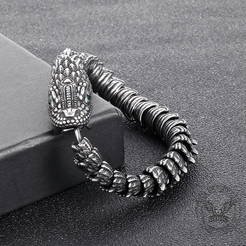 Vintage Keel Dragon Stainless Steel Bracelet