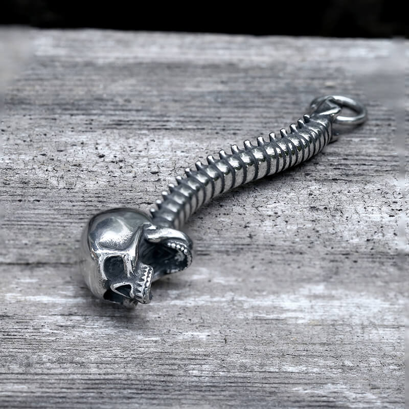 Vintage Vertebrae Skeleton Stainless Steel Bottle Opener Pendant
