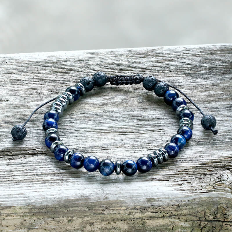 You Are Loved Tiger Eye Morse Code Bracelet