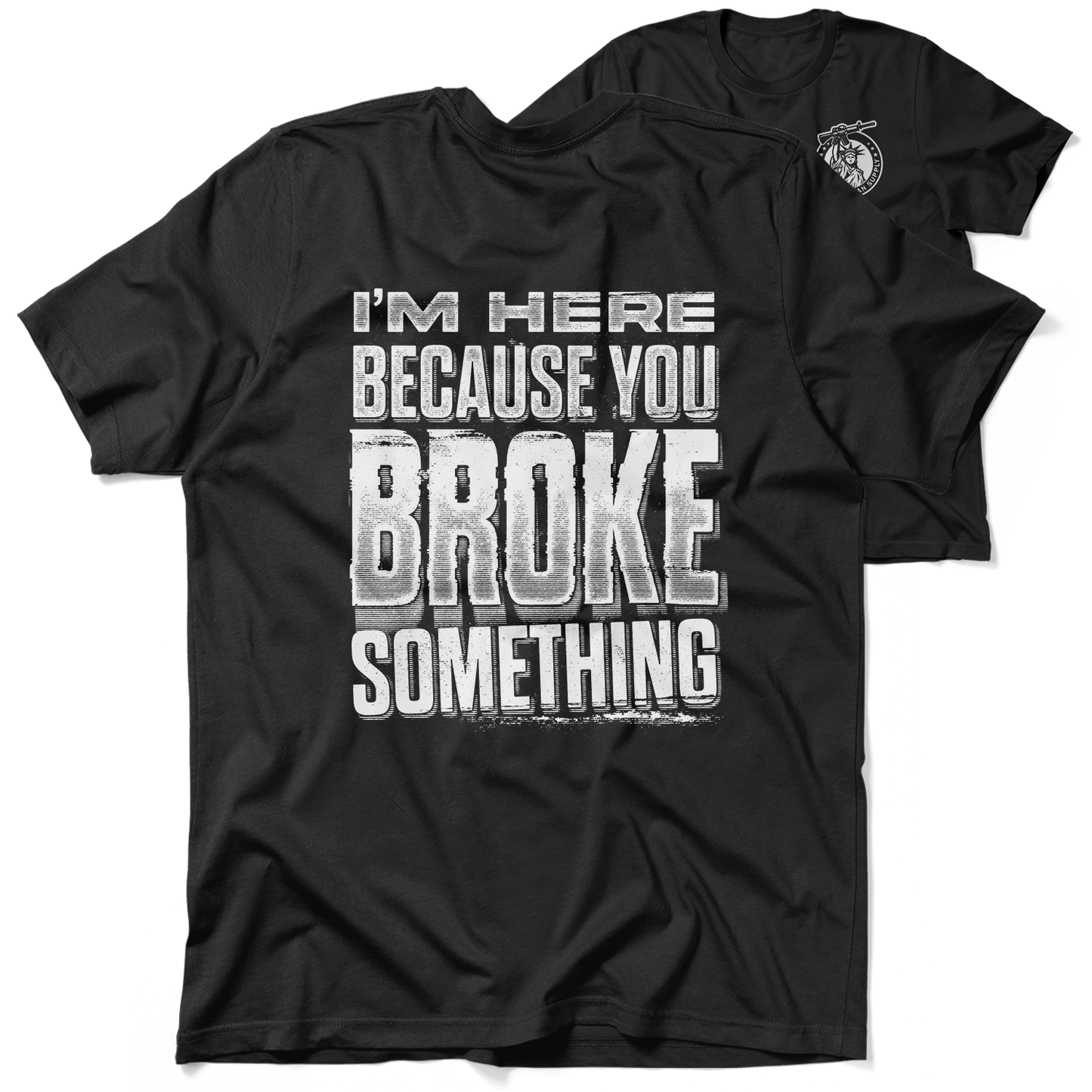 Broke Something - Safety Yellow T-Shirt