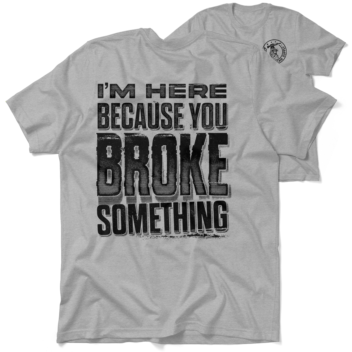 Broke Something - Safety Yellow T-Shirt