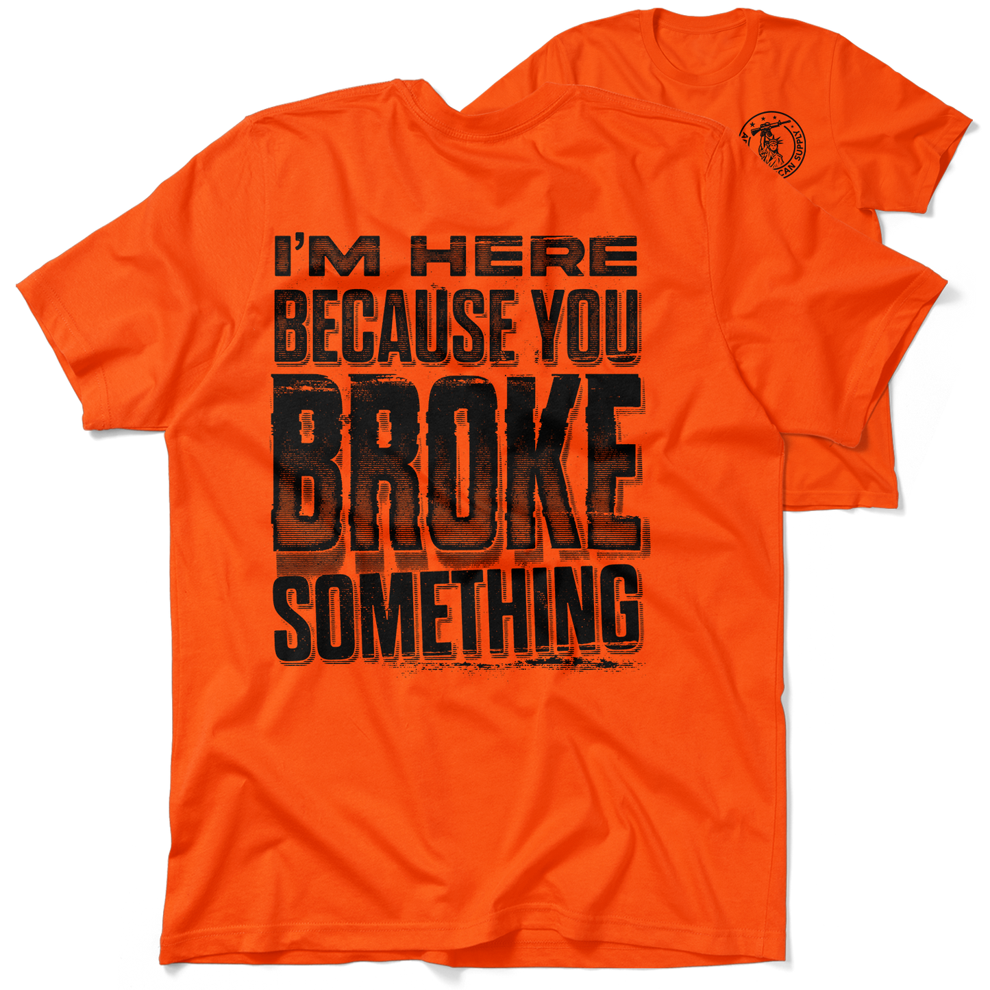 Broke Something - Safety Yellow T-Shirt